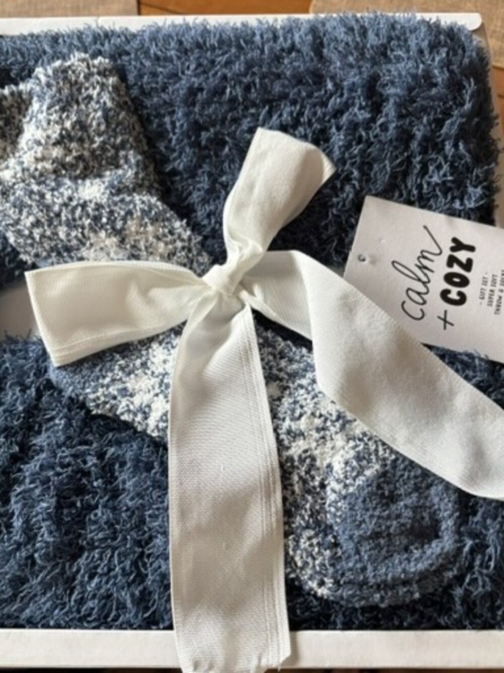 Cozy Sock & Throw Blanket Gift Set